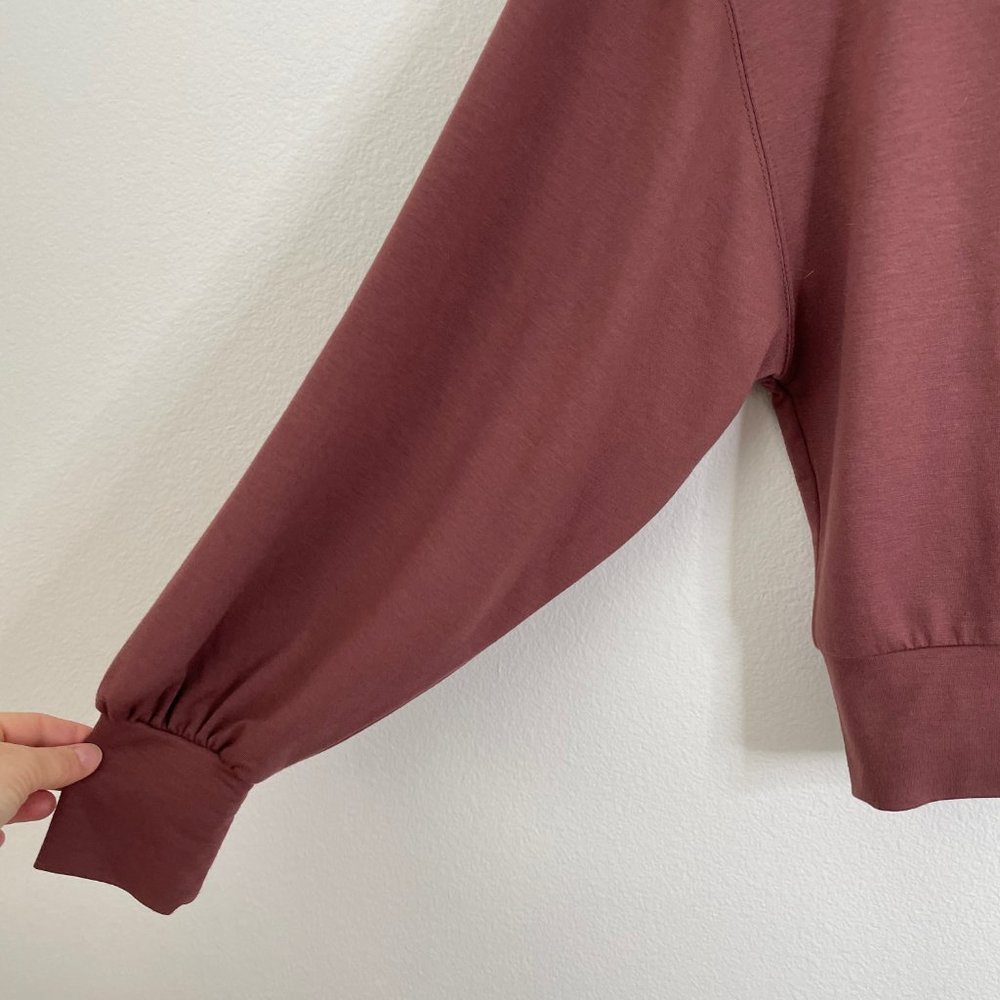 Gentle Fawn Ava Pullover Crop Top Auburn Soft Balloon Sleeve Knit - Picture 4 of 12